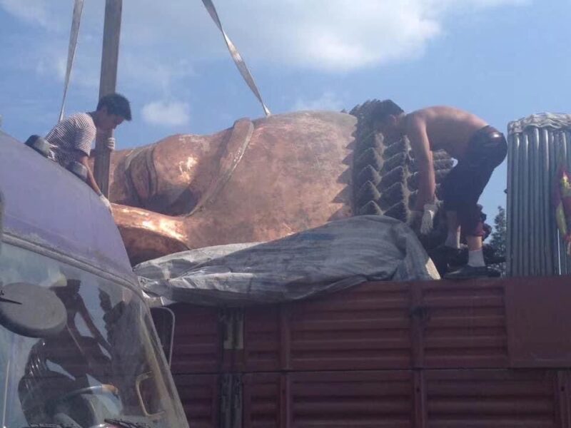 Second Buddha statue torn down and dozen Tibetans detained in Drango