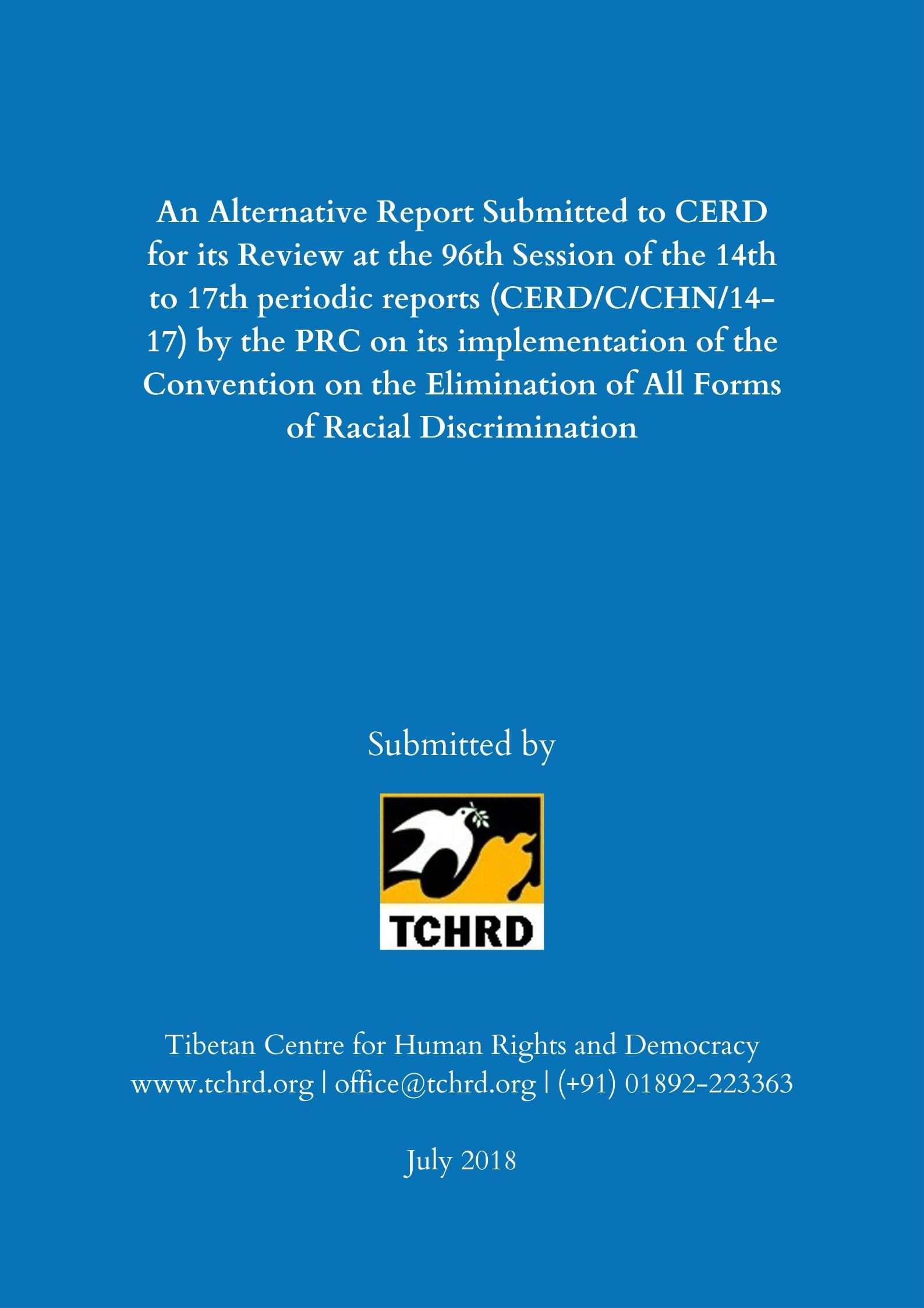 An Alternative Report Submitted to Committee on the Elimination of Racial Discrimination